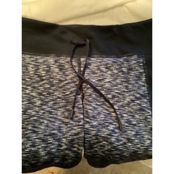 Gap Fit Blue Marble Leggings Women's Medium drawstring Athletic - Picture 4 of 6